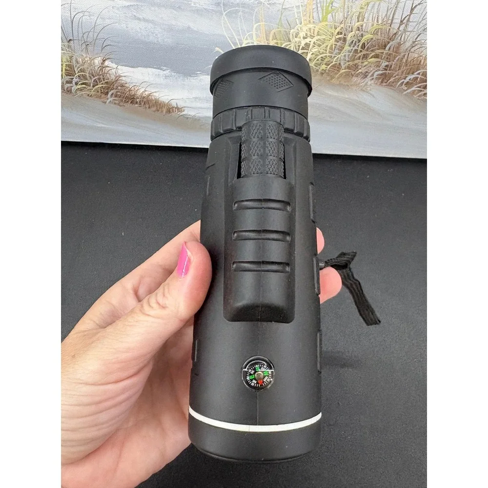 40x60 High Definition Monocular Telescope with Built-in Compass and Carry Case